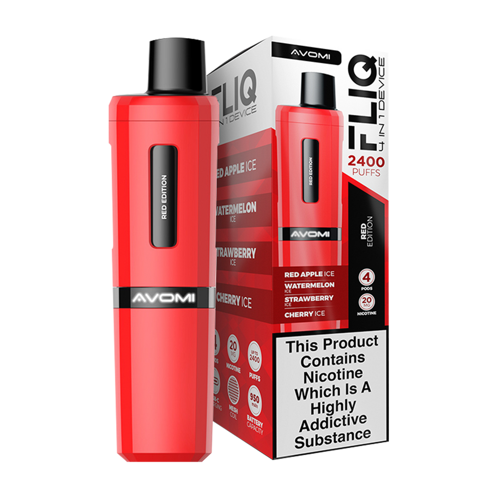 Red Edition Avomi Fliq 4in1 Vape Kit