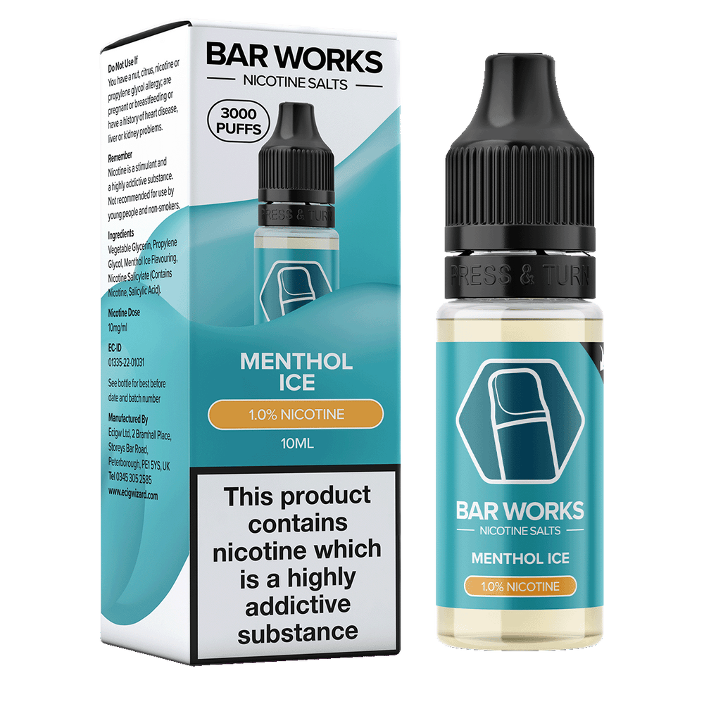 Menthol Ice Bar Works Nic Salt E-Liquid