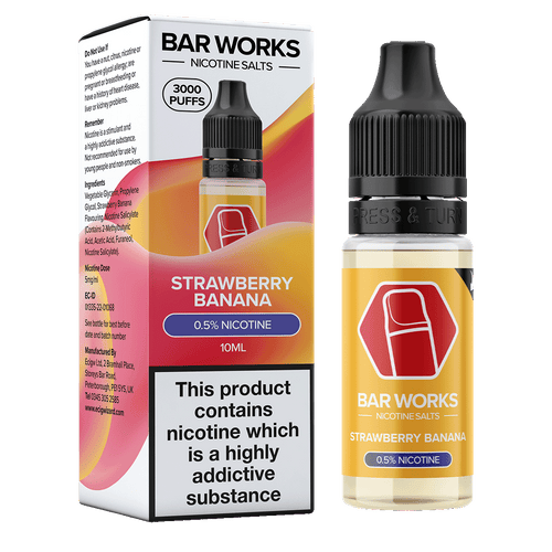 Strawberry Banana Nic Salt by Bar Works - 10ml 5mg