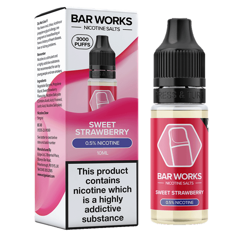 Sweet Strawberry Nic Salt by Bar Works - 10ml 5mg