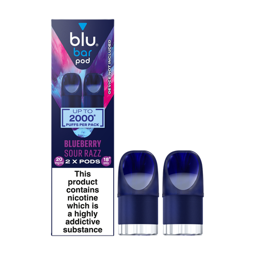 blu bar pod blueberry sour razz