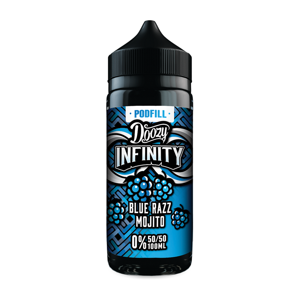 Blue Razz Mojito 50/50 100ml by Doozy Infinity