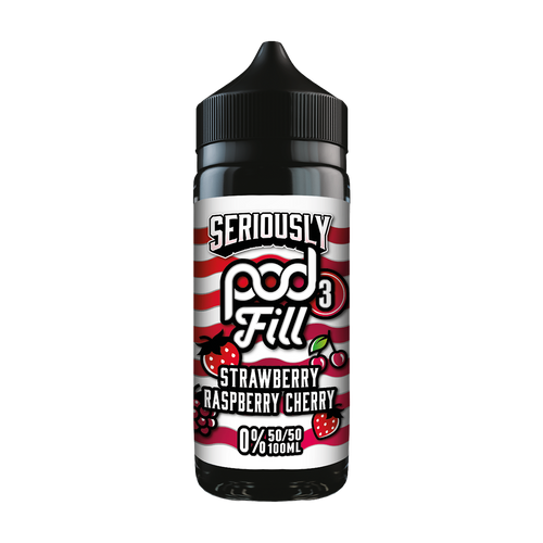 doozy 100ml seriously pod fill 3 strawberry raspberry cherry