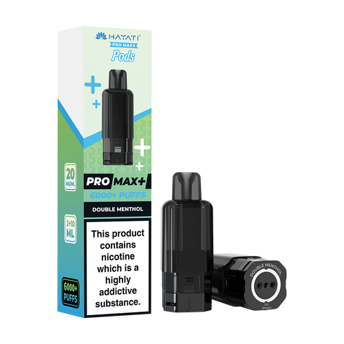double menthol hayati pro max plus pods 6000