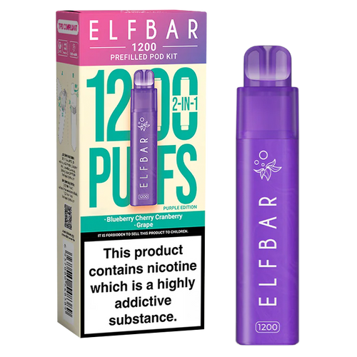 Purple Edition Elf Bar 1200 Pod Kit