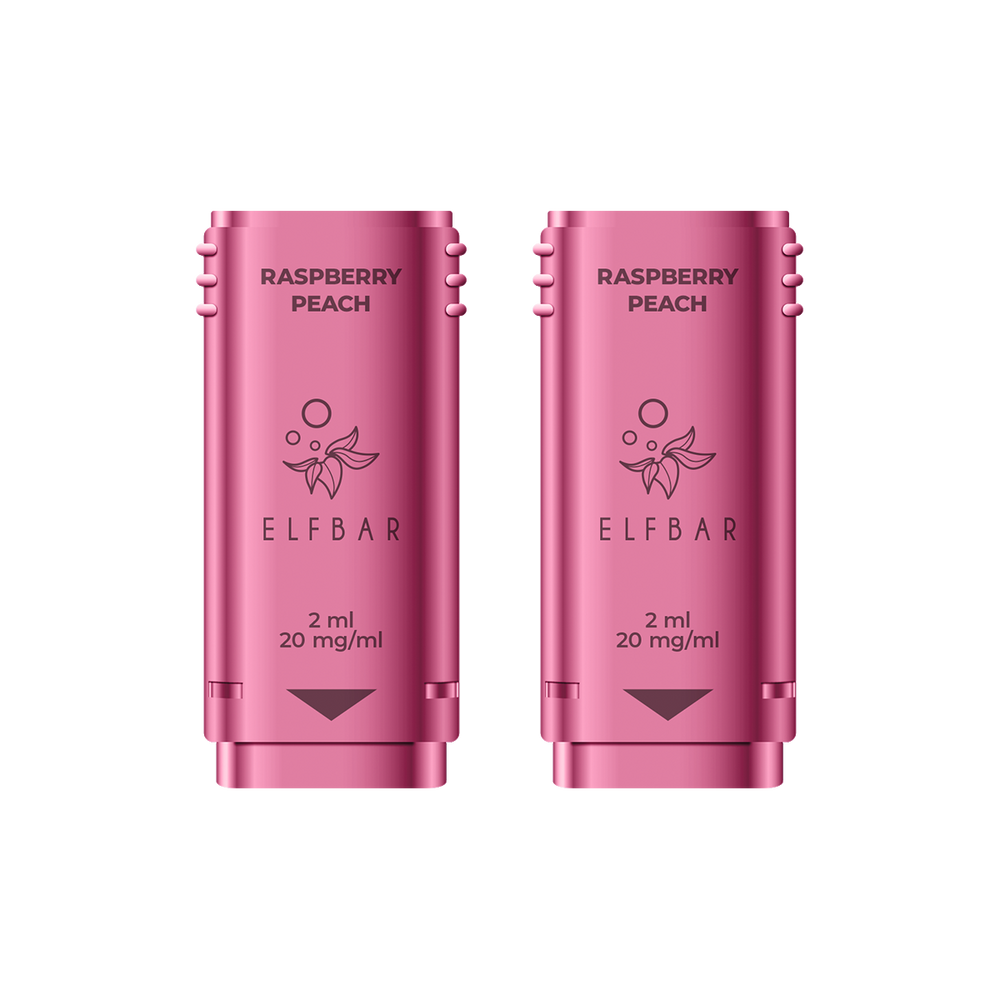 Raspberry Peach Elf Bar 1200 Pods