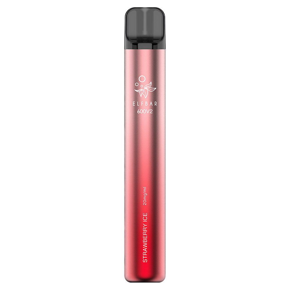 Strawberry Ice Elf Bar 600 V2 Disposable Device