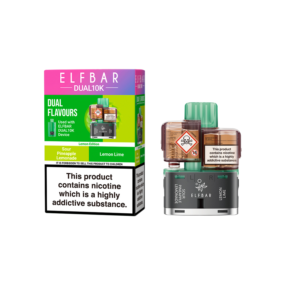 elf bar dual 10k refill lemon edition