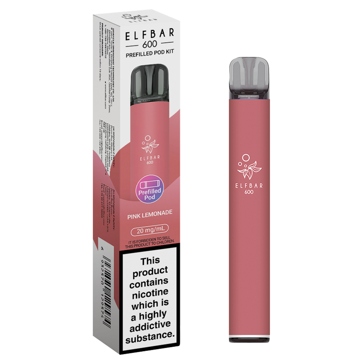 elfbar 600 prefilled pod kit pink lemonade