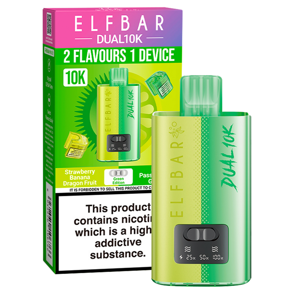 Elfbar Dual 10k Vape Kit Green Edition