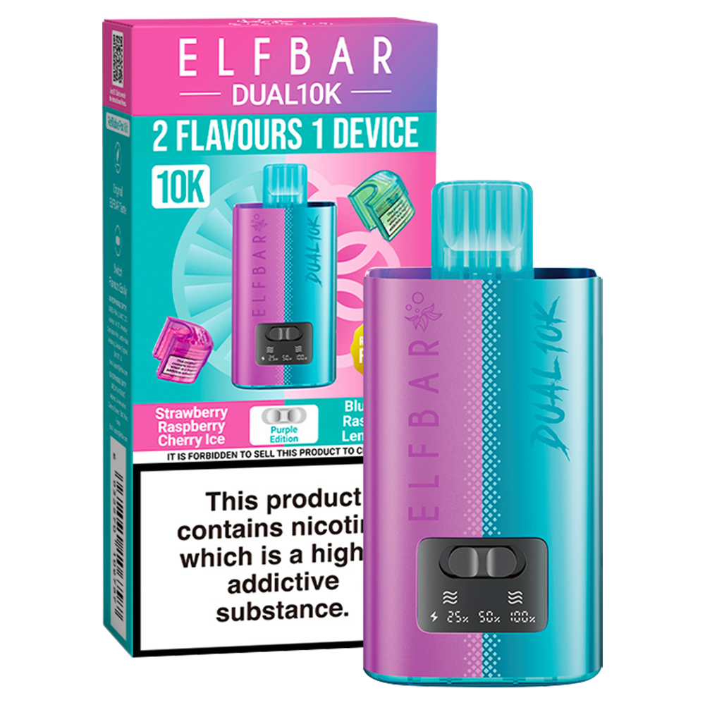 Elfbar Dual 10k Vape Kit Purple Edition