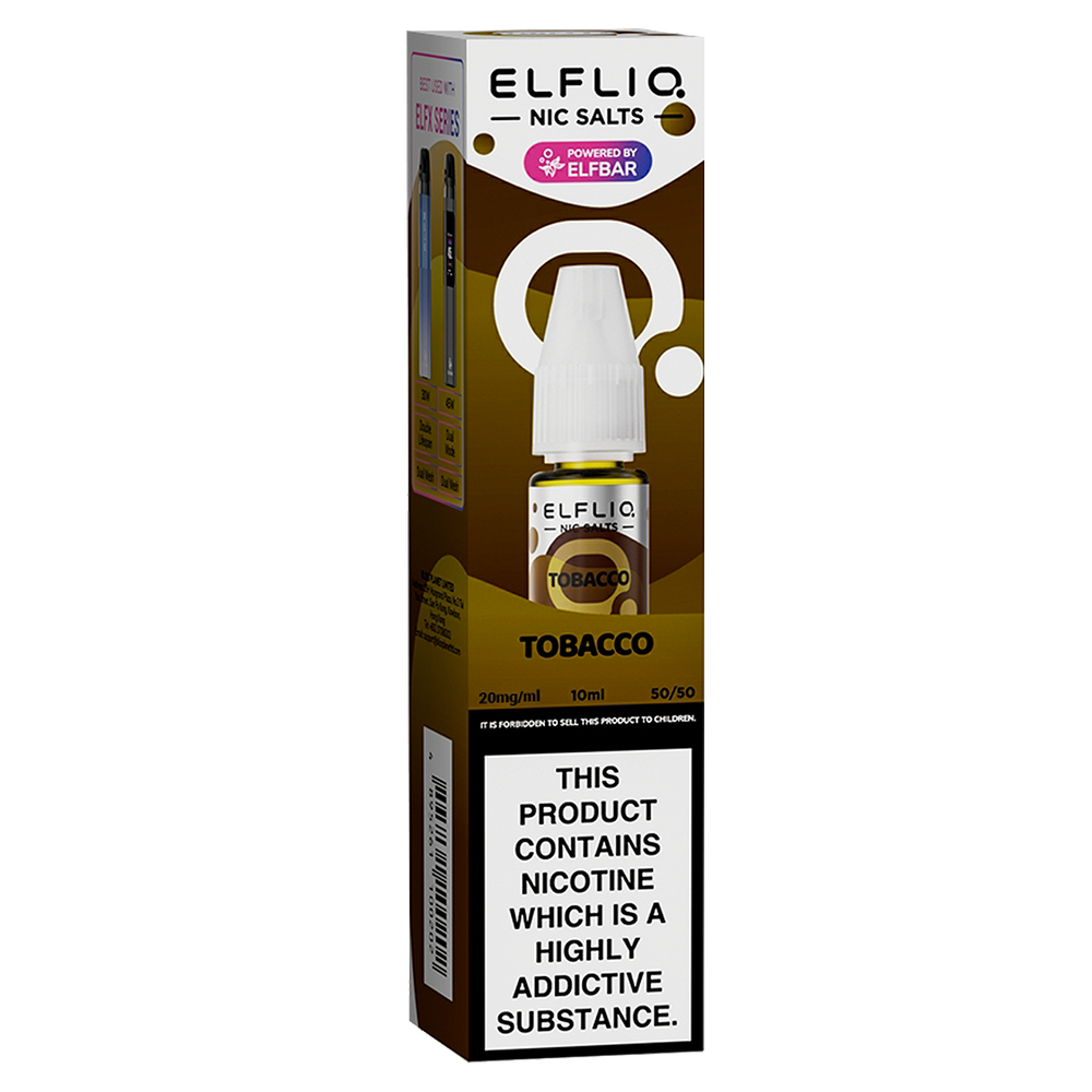 Tobacco Elfliq Nic Salt by Elf Bar - 10ml