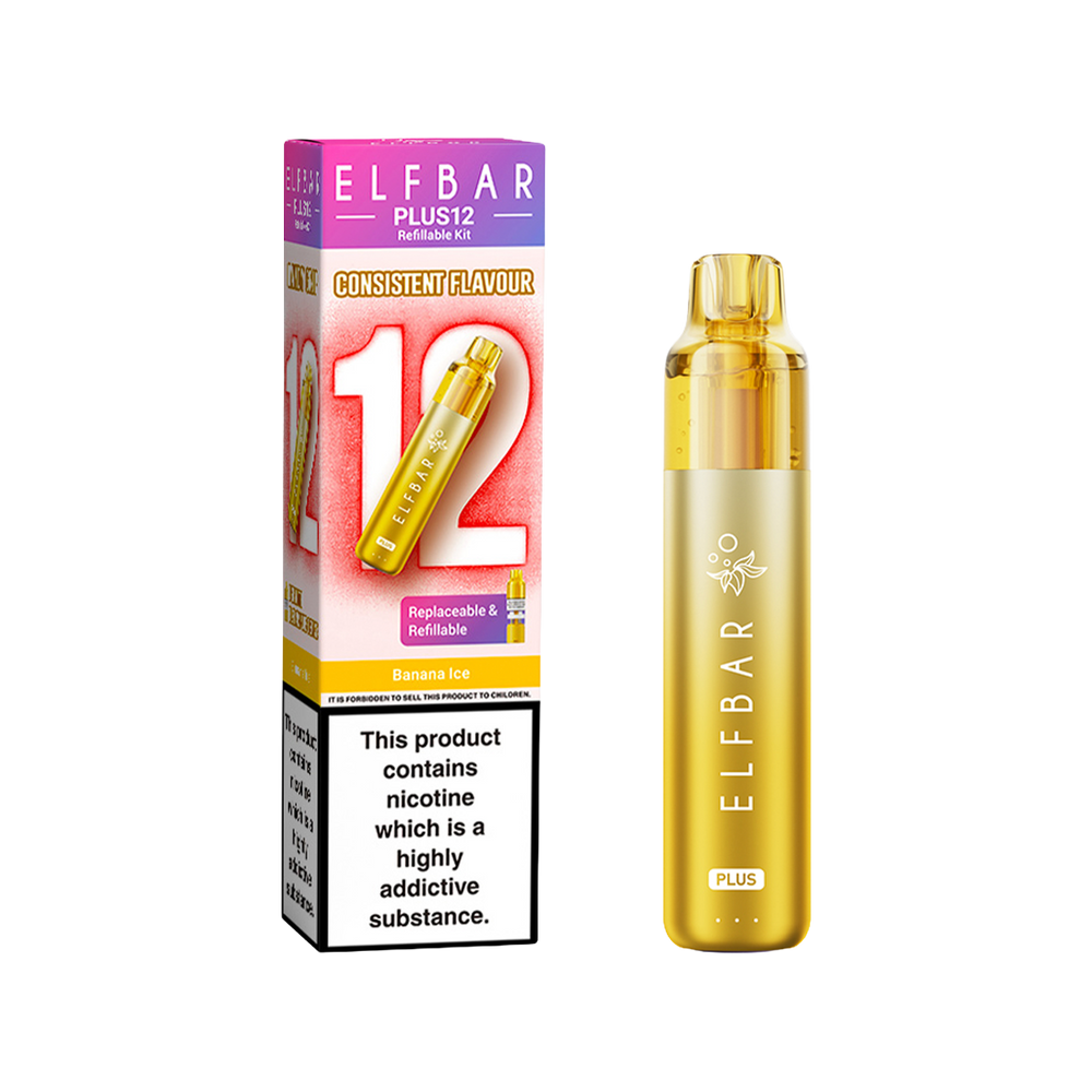 elfbar plus12 kit banana ice