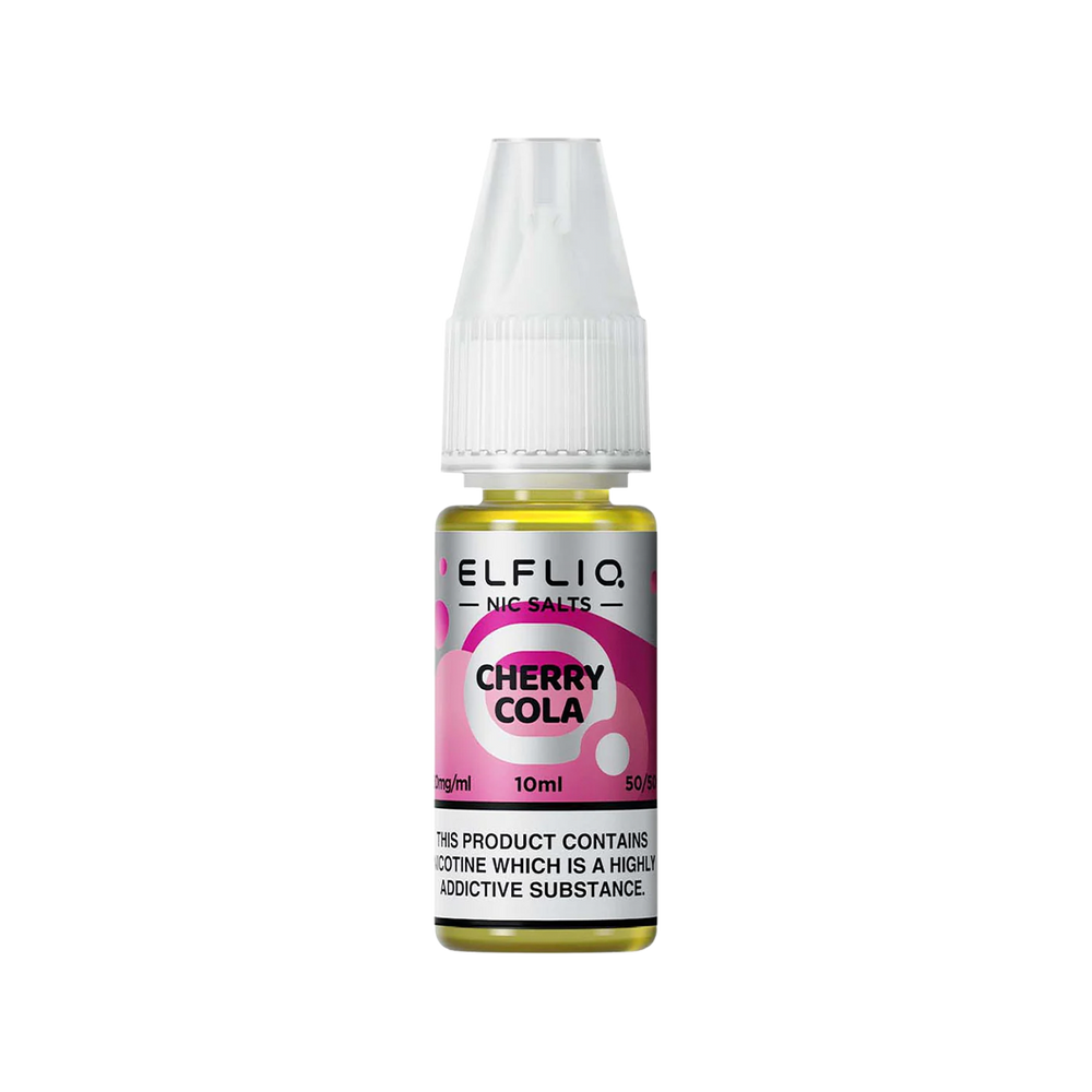 elfliq by elfbar nic salts 10ml cherry cola