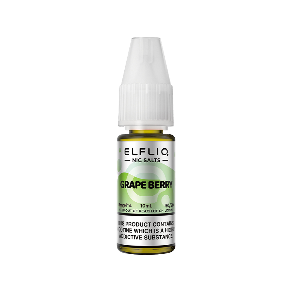 elfliq by elfbar nic salts 10ml grape berry