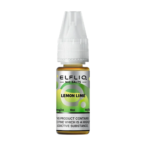elfliq by elfbar nic salts 10ml lemon lime