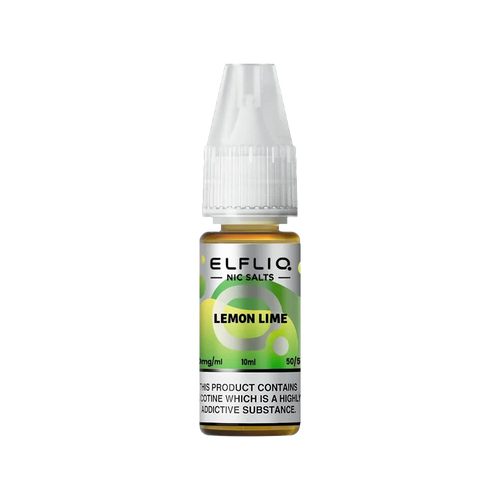 elfliq by elfbar nic salts 10ml lemon lime