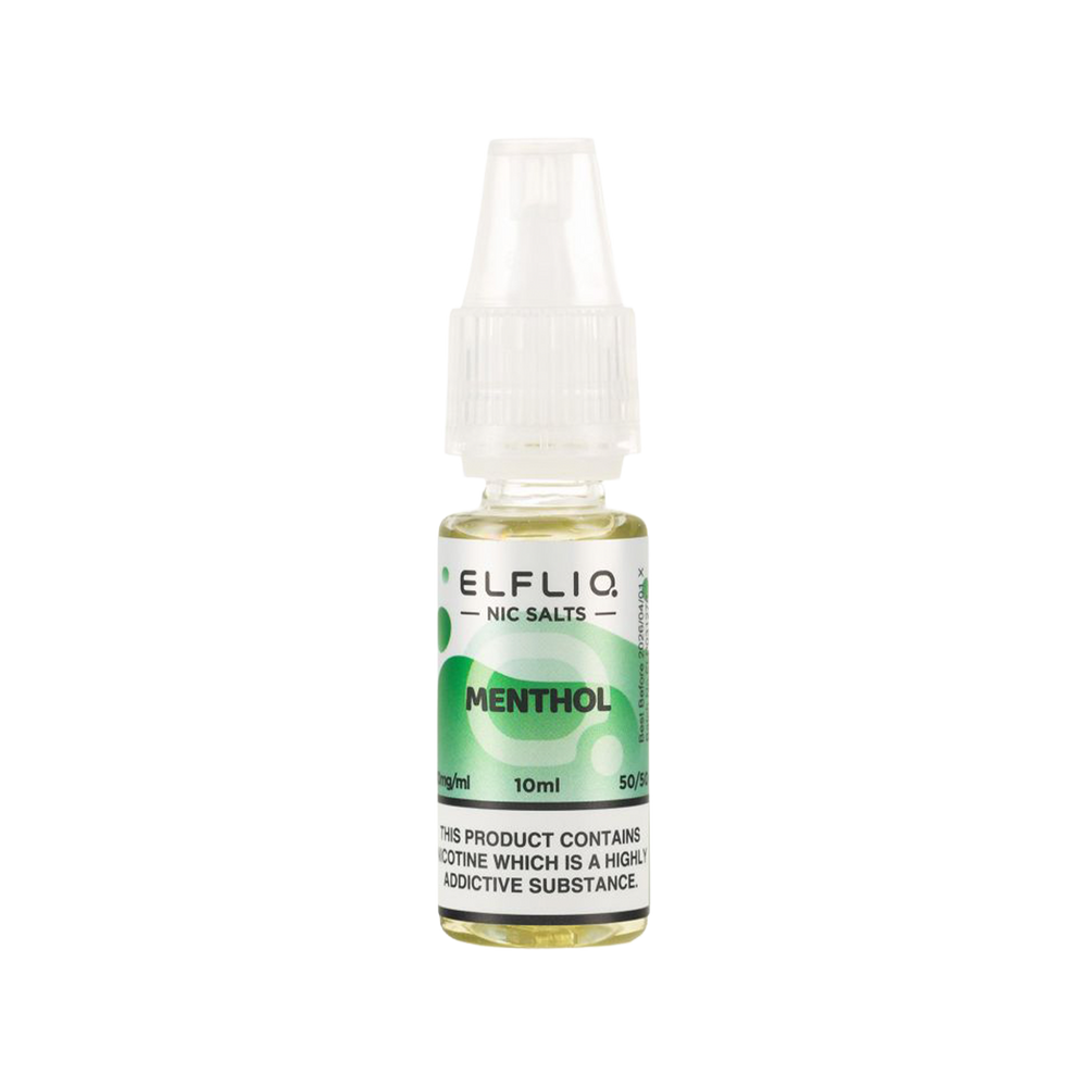 elfliq by elfbar nic salts 10ml menthol