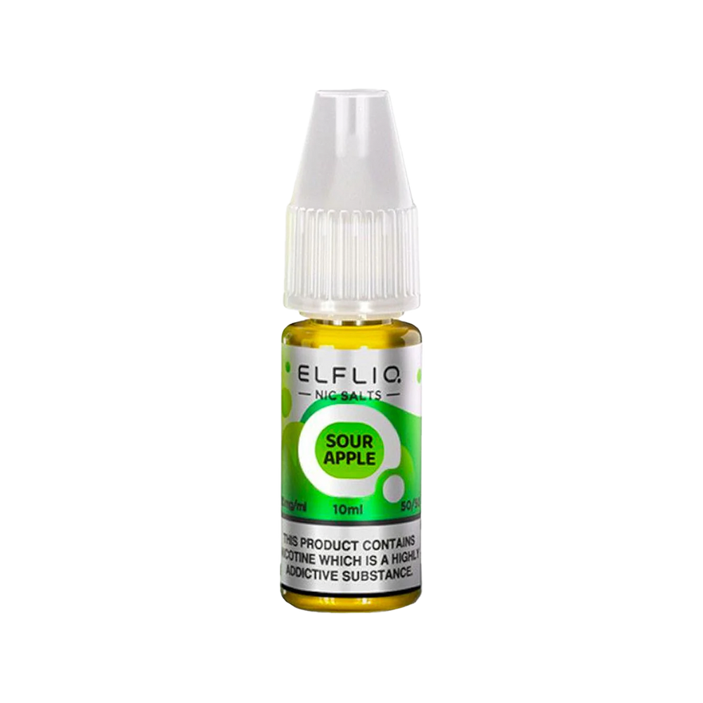 Sour Apple Elfliq Nic Salt by Elf Bar - 10ml | Vape Juice  Aquavape