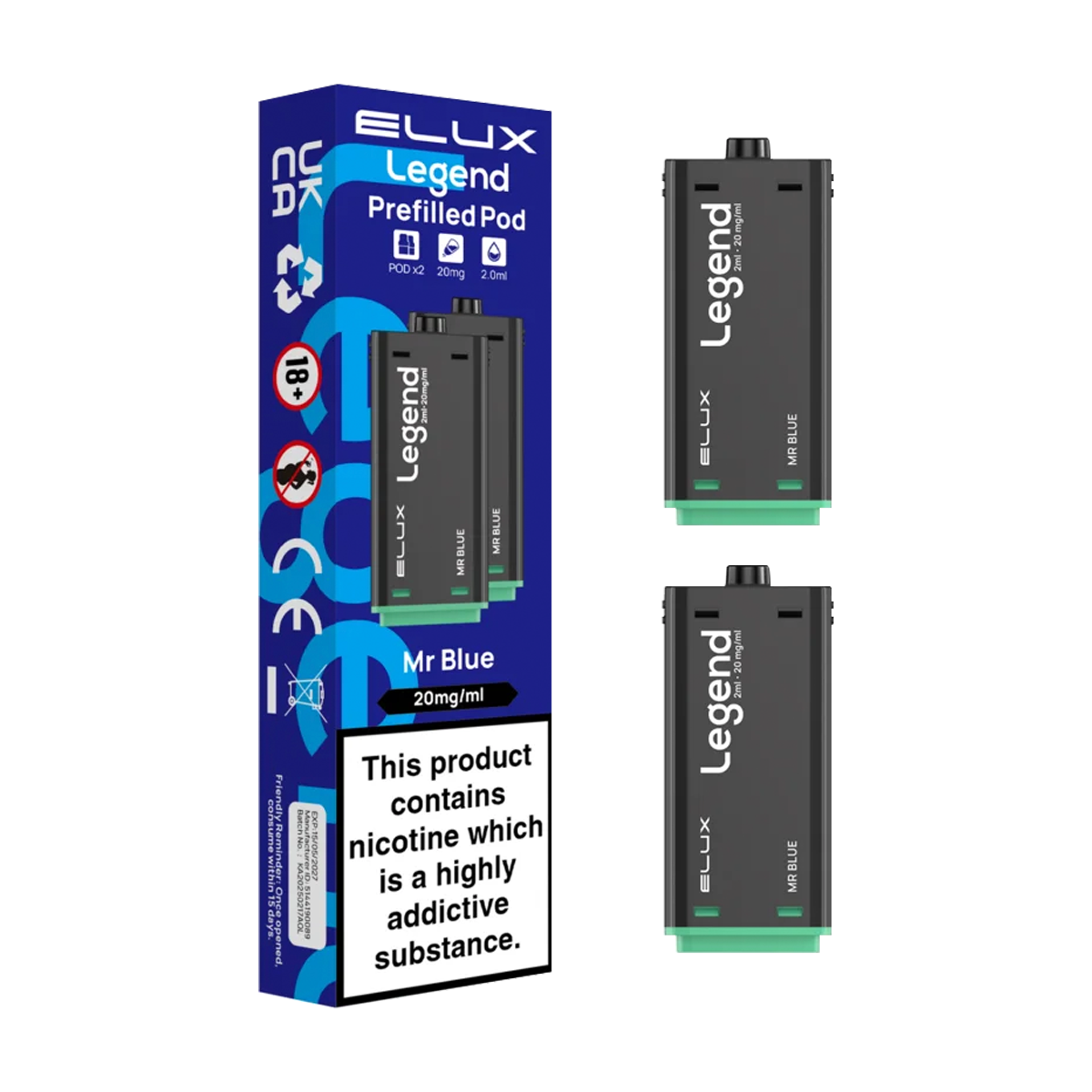 Elux Legend 1500 Vape Kit & Prefilled Pods | 3 Pods For 15 Aquavape Elux Legend 1500 Vape Kit & Prefilled Pods | 3 Pods For 15 Aquavape