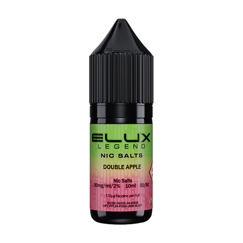 elux legend nic salts double apple 10ml
