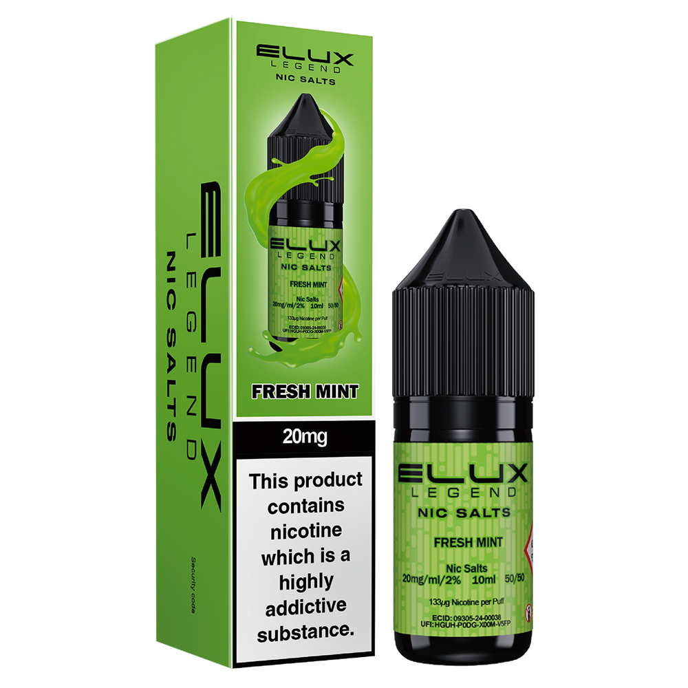 Fresh Mint Nic Salt by Elux 10ml