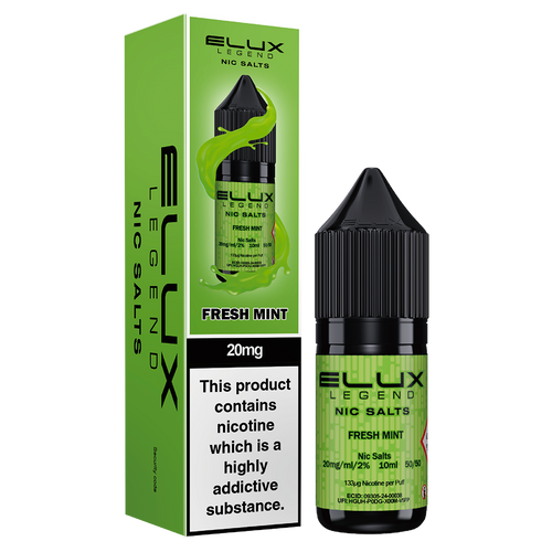 Fresh Mint Nic Salt by Elux 10ml