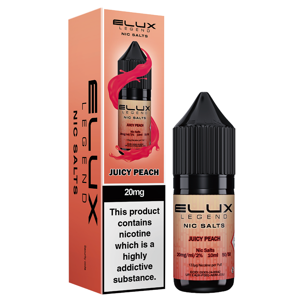 Juicy Peach Nic Salt by Elux 10ml