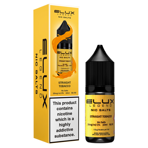 Straight Tobacco Nic Salt by Elux 10ml