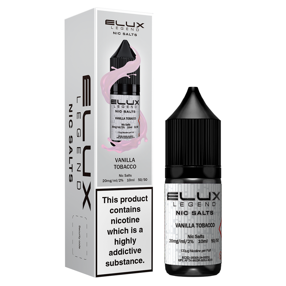 Vanilla Tobacco Nic Salt by Elux 10ml