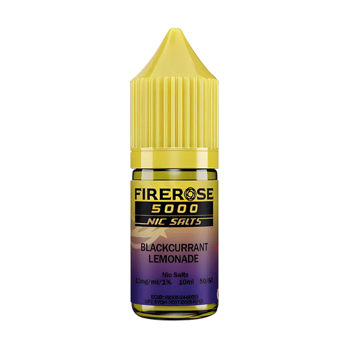 elux firerose 5000 nic salt eliquid blackcurrant lemonade