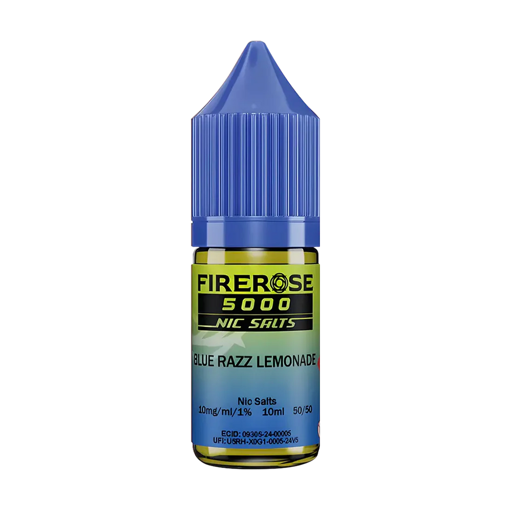 elux firerose 5000 nic salt eliquid blue razz lemonade