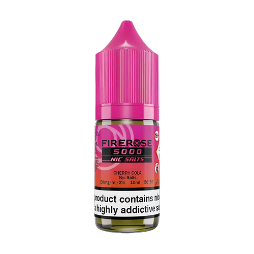 elux firerose 5000 nic salt eliquid cherry cola
