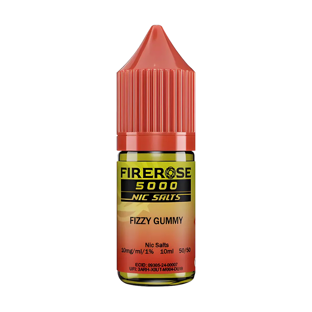 elux firerose 5000 nic salt eliquid fizzy gummy