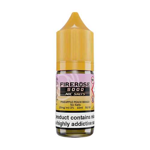 elux firerose 5000 nic salt eliquid pineapple peach mango