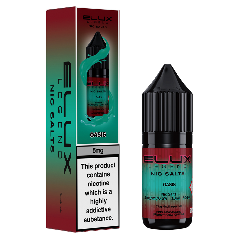 Oasis Nic Salt by Elux 10ml 5mg