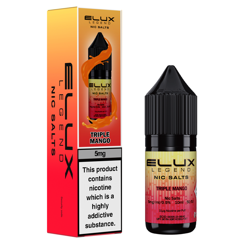 Triple Mango Nic Salt by Elux 10ml 5mg