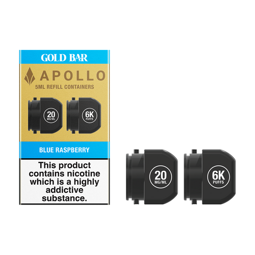 Blue Raspberry Gold Bar Apollo Refills