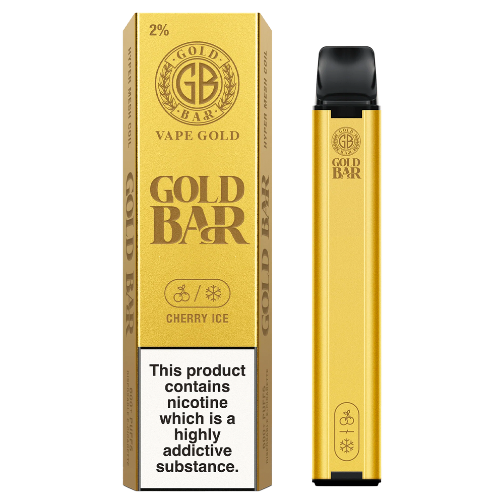 Cherry Ice Gold Bar 600 Disposable Vape