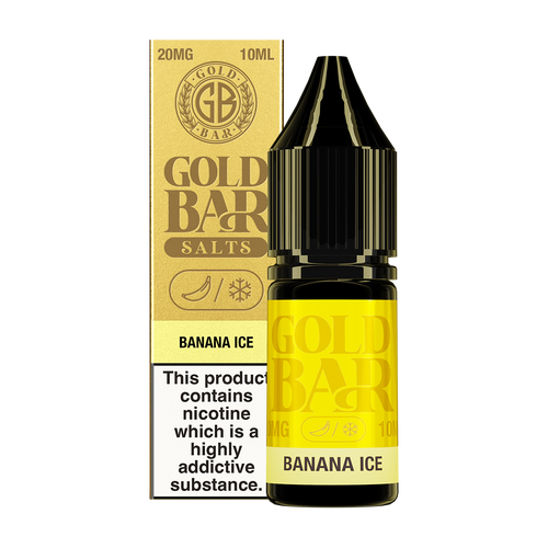 Banana Ice Nic Salt by Gold Bar 10ml 20mg