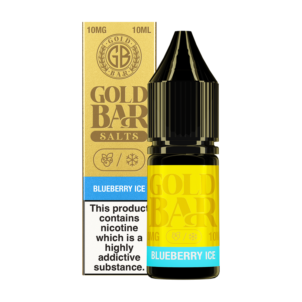 Blueberry Ice Nic Salt by Gold Bar 10ml 10mg