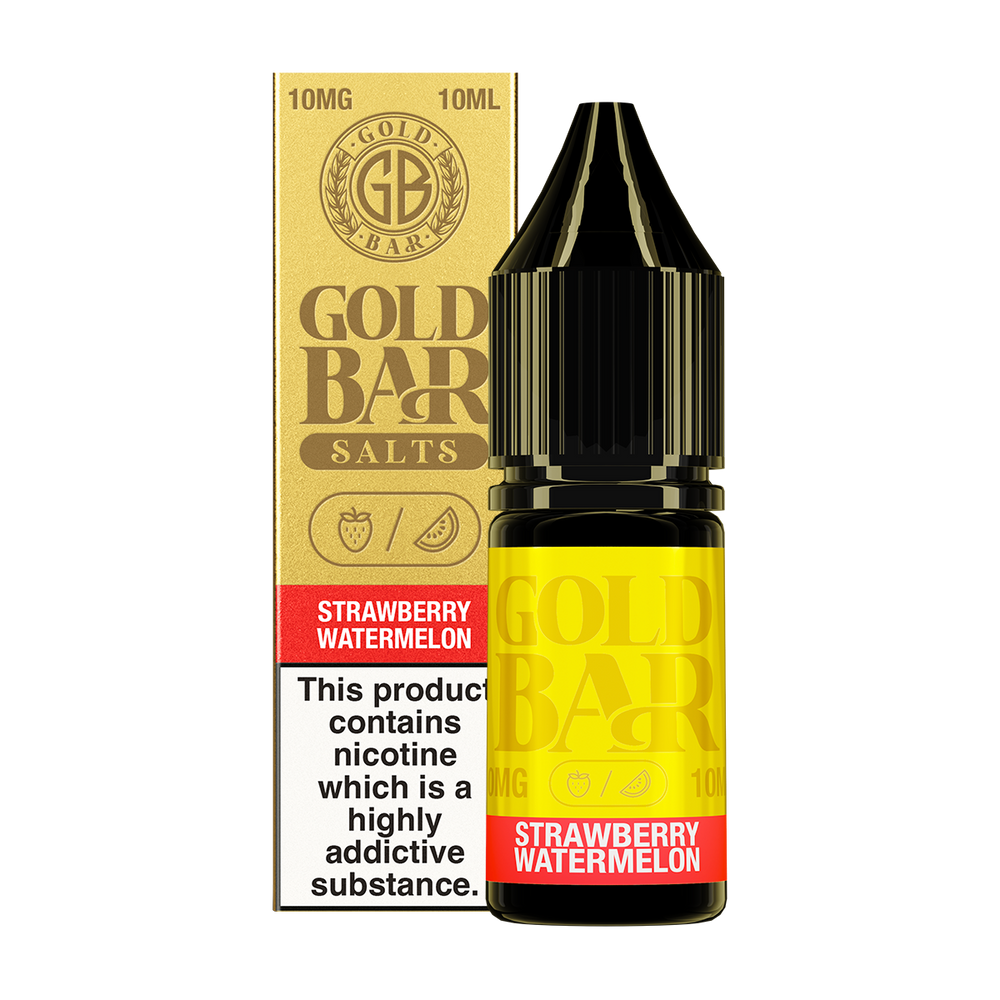 Strawberry Watermelon Nic Salt by Gold Bar 10ml 10mg