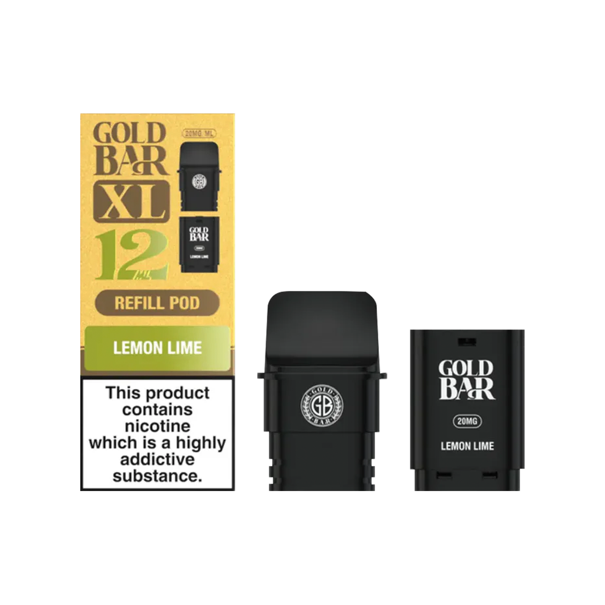 Lemon Lime Gold Bar XL Refill Pack | Prefilled Pods | MTL – Aquavape