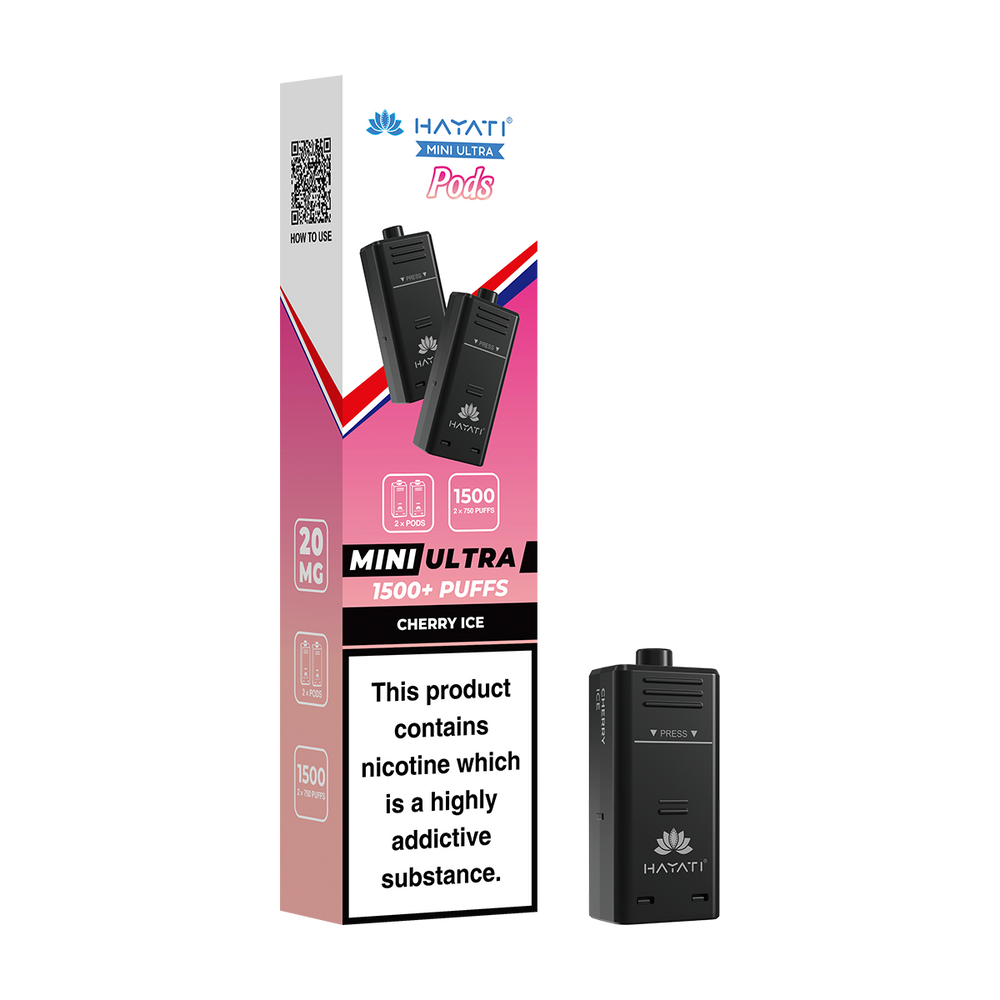hayati mini ultra pods cherry ice