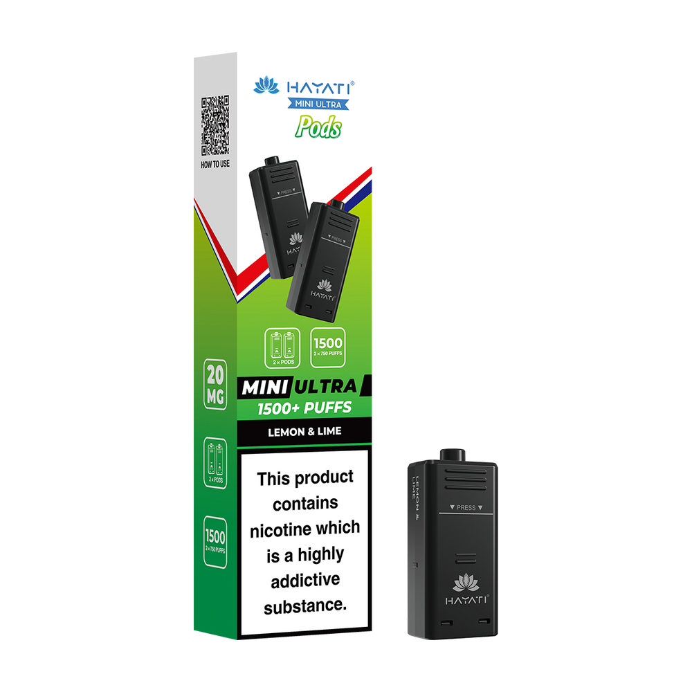 hayati mini ultra pods lemon and lime