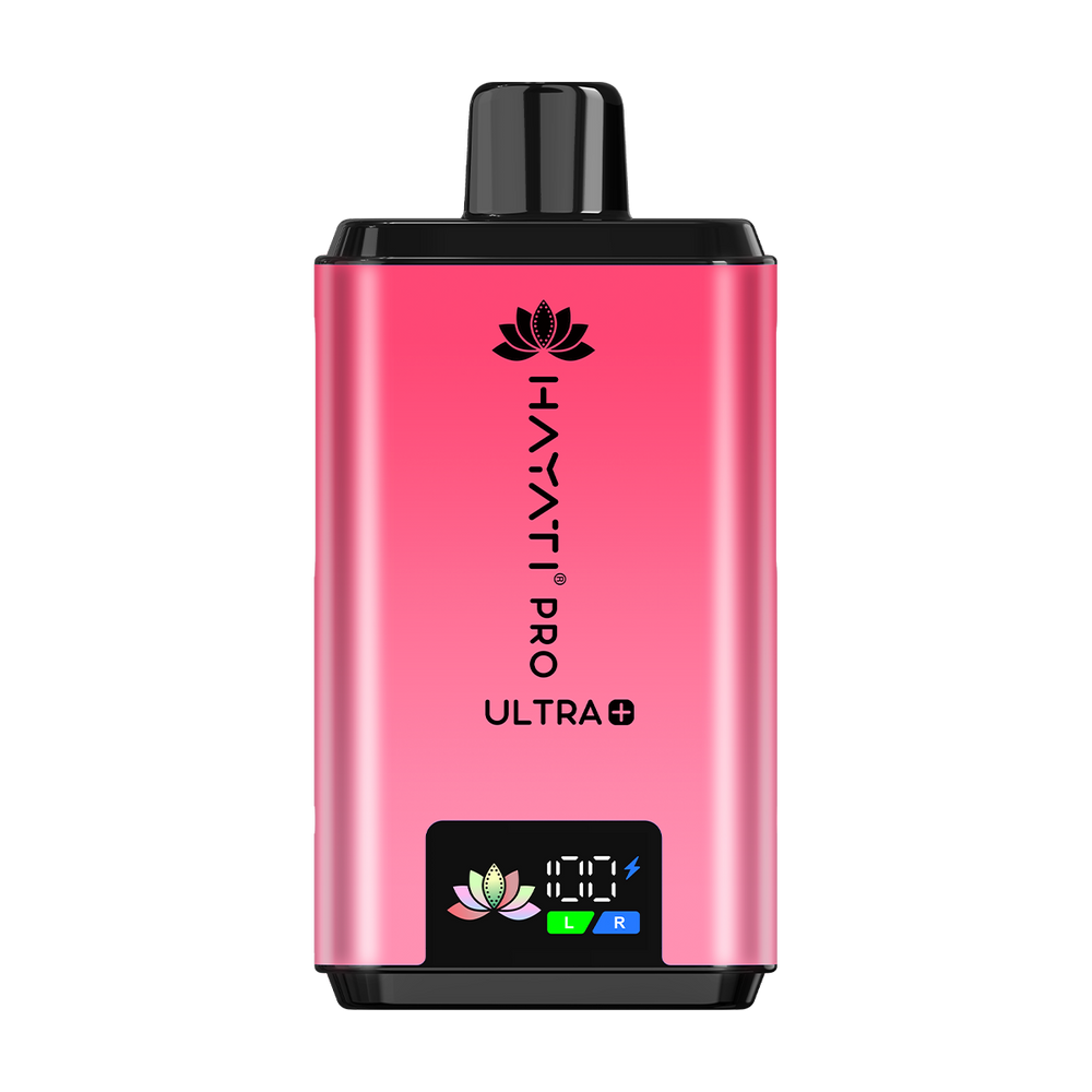 Hayati Pro Ultra Plus 25000 Pod Kit straw grapefruit straw dragonfruit