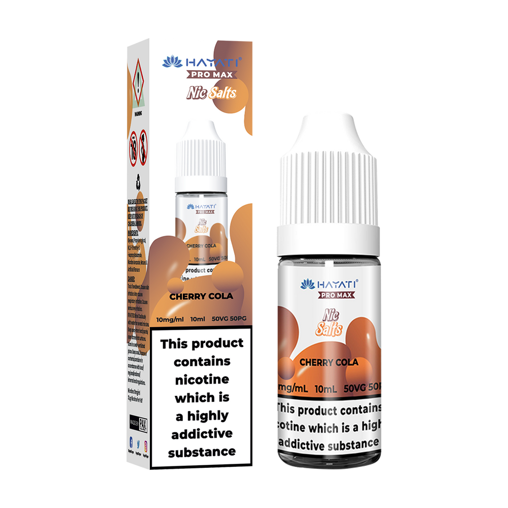 hayati pro max nic salts cherry cola