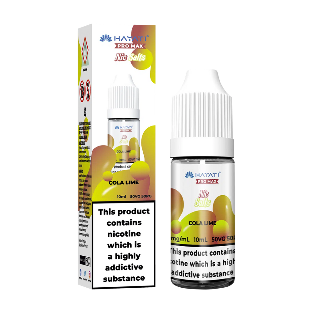 hayati pro max nic salts cola lime