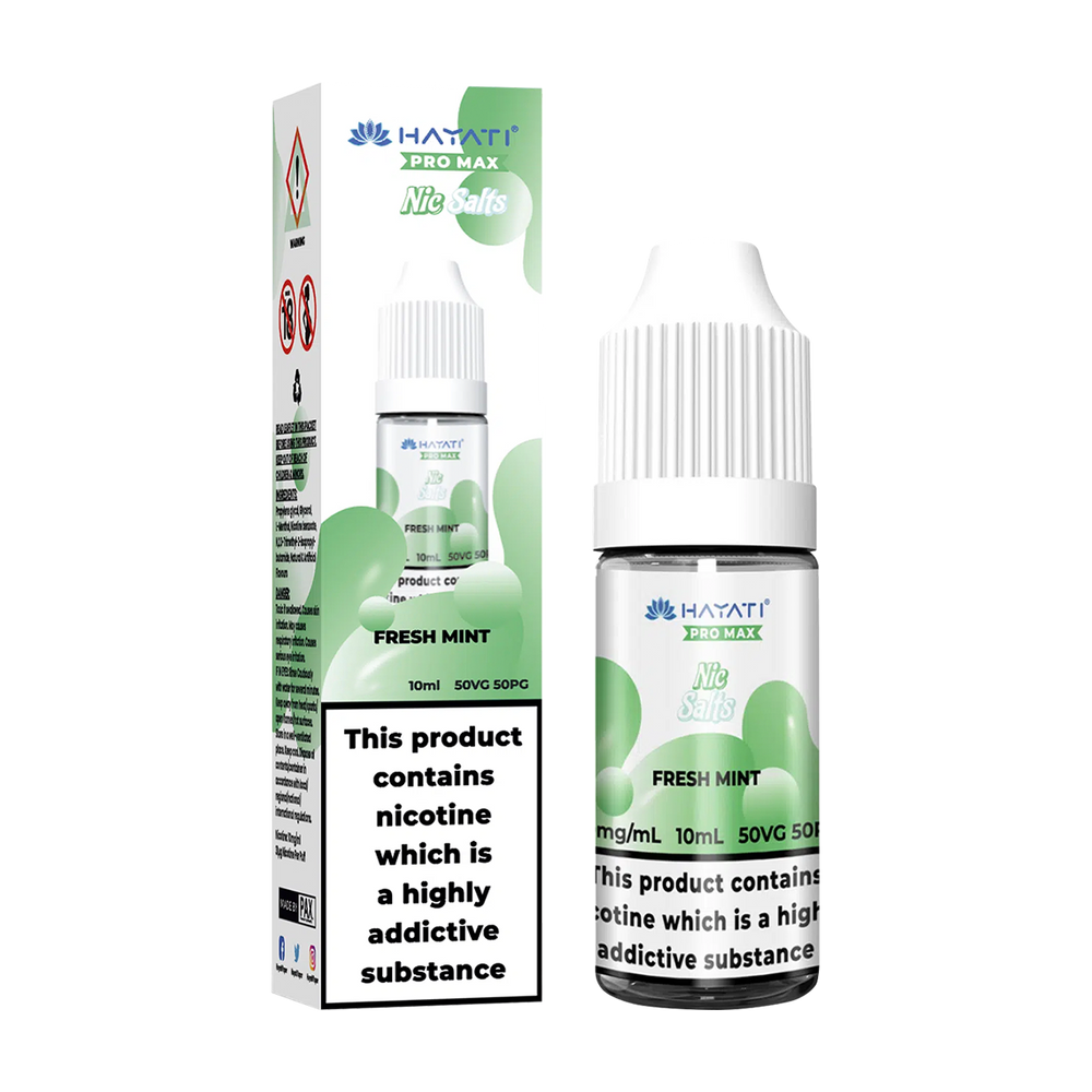 hayati pro max nic salts fresh mint