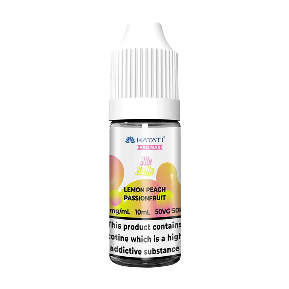hayati pro max nic salts lemon peach passionfruit